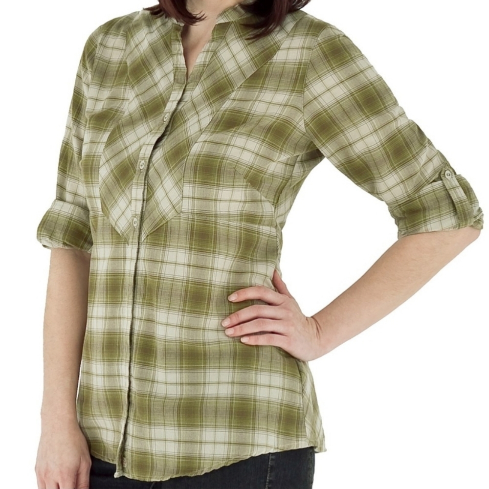 NWOT Royal Robbins Prairie Plaid Top